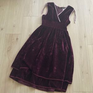 Velvet Wine Party Dress